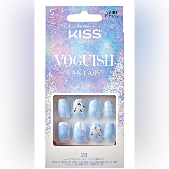 KISS Voguish Fantasy Press On Nails - Bundle of 3 Winter Press On Nails NIB - Picture 2 of 12